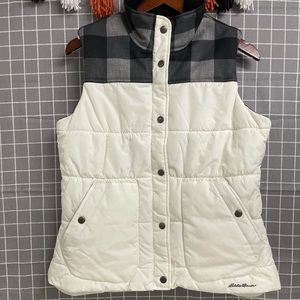 Eddie Bauer Buffalo Plaid Puffer Vest